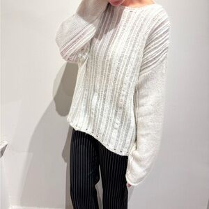 Women's  Shinny White and gray Sweaters